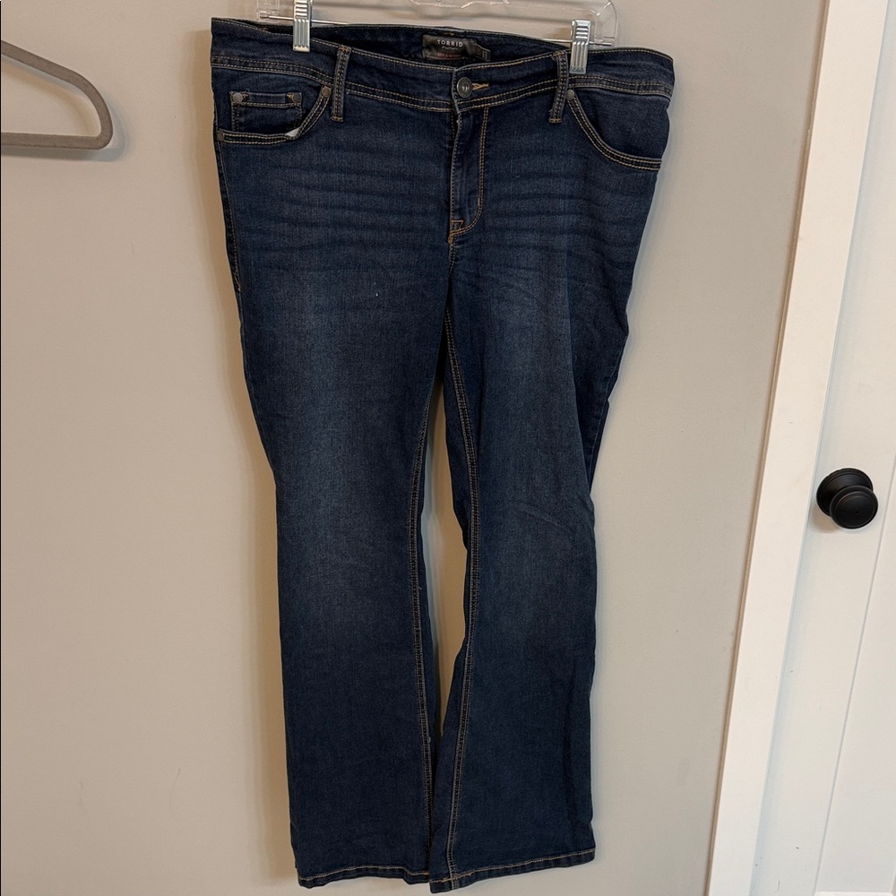 Torrid Dark Blue Boot Cut Women's Jeans